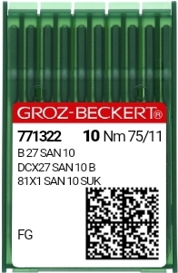 картинка Швейная игла Groz-Beckert B27 SAN 10 для оверлоков