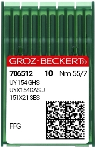 картинка Швейная игла Groz-Beckert UY 154 GHS для оверлоков