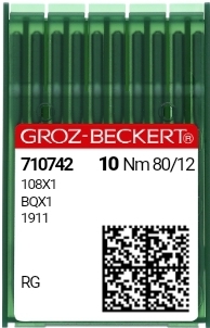картинка Швейная игла Groz-Beckert 108x1 для пришивания пуговиц