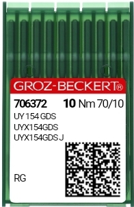 картинка Швейная игла Groz-Beckert UY 154 GDS для оверлоков