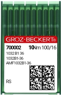 картинка Швейная игла Groz-Beckert 1032 B1 36 для имитации ручного стежка